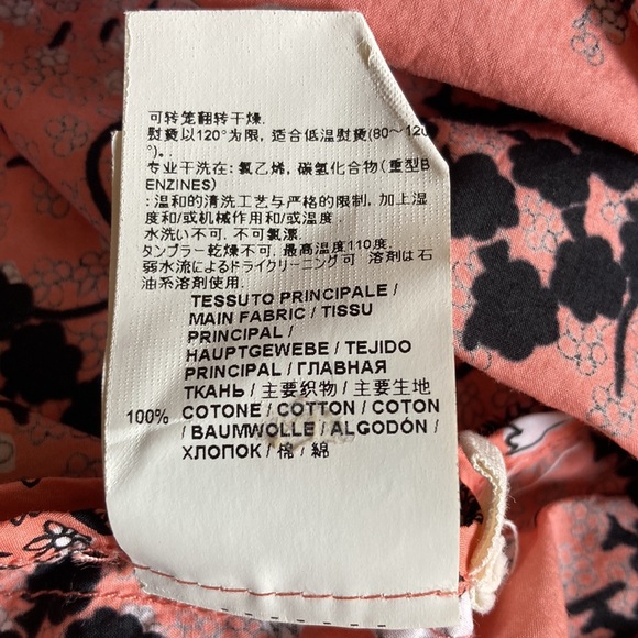 Marni sleeveless bird print cotton top with curved hem size 38 XS - Picture 8 of 11